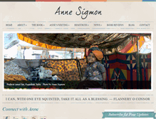 Tablet Screenshot of annesigmon.com